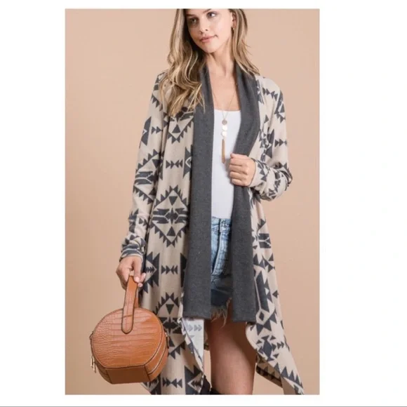 ❗️NEW❗️Aztec Open Cardigan - Picture 4 of 8